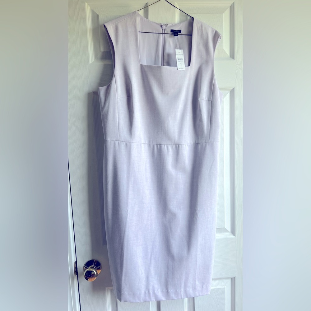 Ann Taylor Factory sheath dress.  Lavender color. Never been worn.